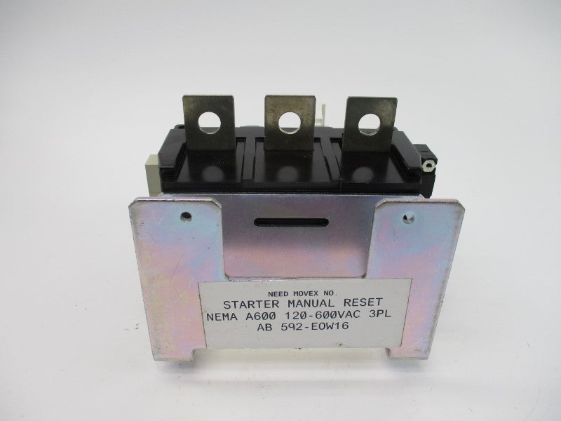 ALLEN BRADLEY 592-EOW16 SER. A 120-600VAC NSNP
