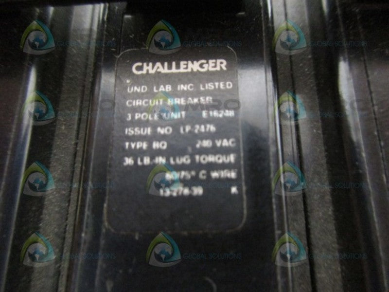 CHALLENGER BQ330 30AMP 3POLE CIRCUIT BREAKER UNMP