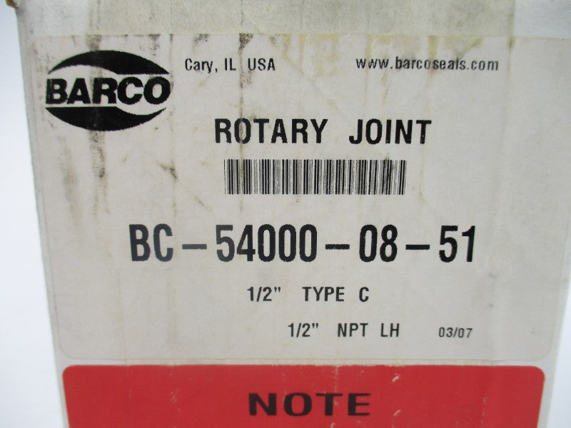 BARCO BC-54000-08-51 1/2" NSFS