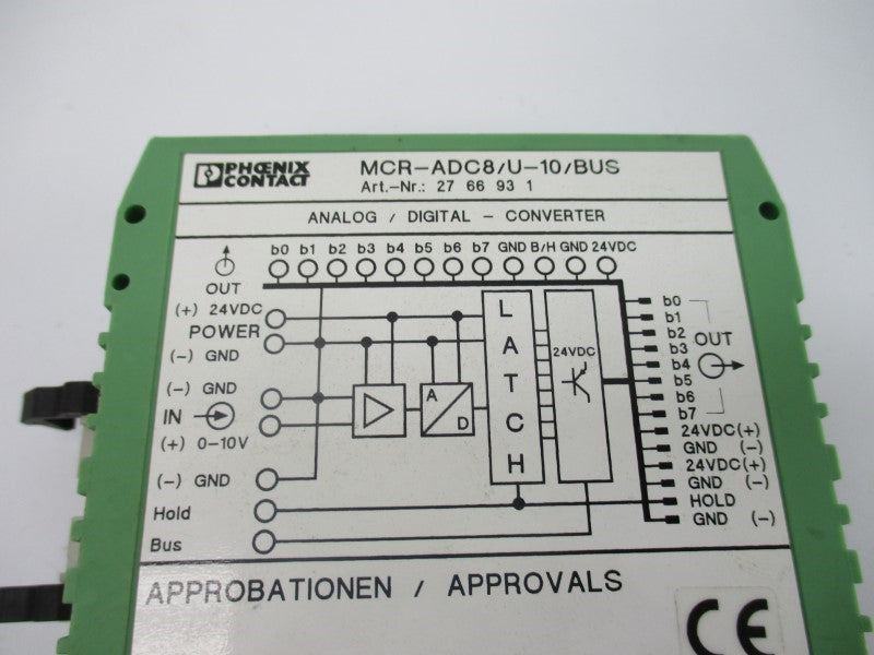 PHOENIX CONTACT MCR-ADC8/U-10/BUS 2766931 24VDC NSNP