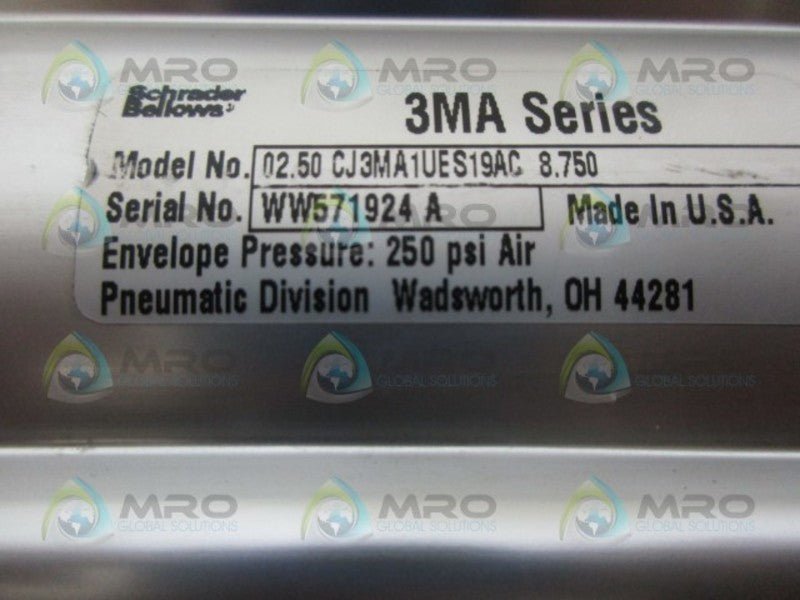 SCHRADER 02.50CJ3MA1UES19AC8.750 UNMP