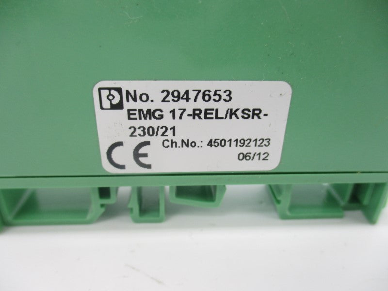PHOENIX CONTACT EMG17-REL/KSR-230/21 2947653 230VAC/DC NSNP
