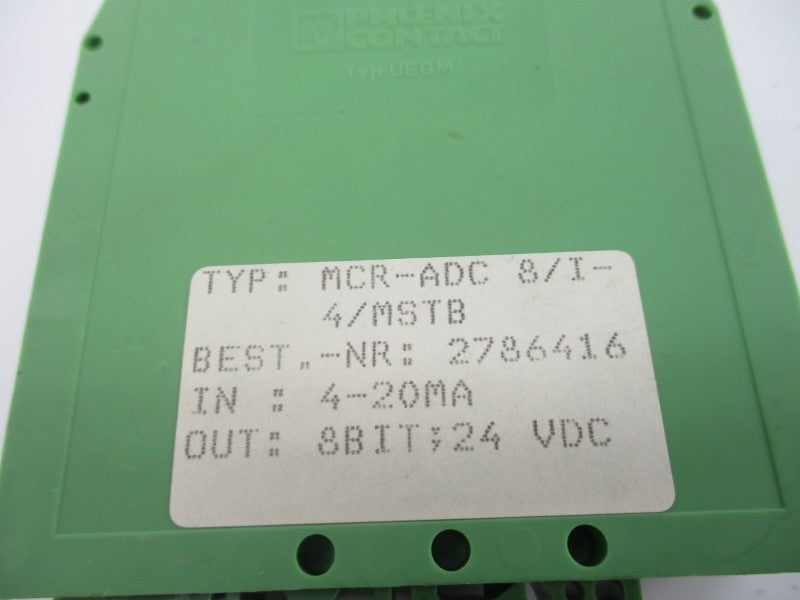 PHOENIX CONTACT MCR-ADC8/I-4/MSTB 2786416 24VDC NSNP