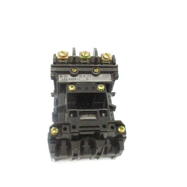 ALLEN BRADLEY 500-BODX21 SER. B 600VAC 27A (NO COIL) UNMP