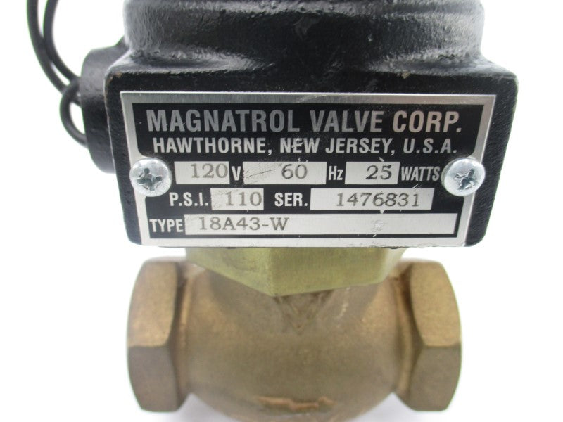 MAGNATROL VALVE 18A43-W 110/120V 110PSI UNMP