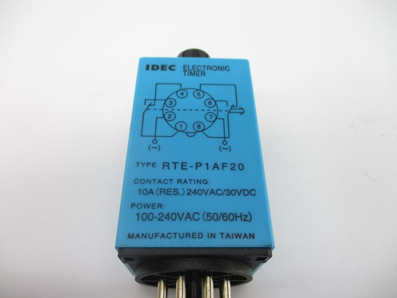 IDEC RTE-P1AF20 100-240VAC 10A 0-3S NSNP