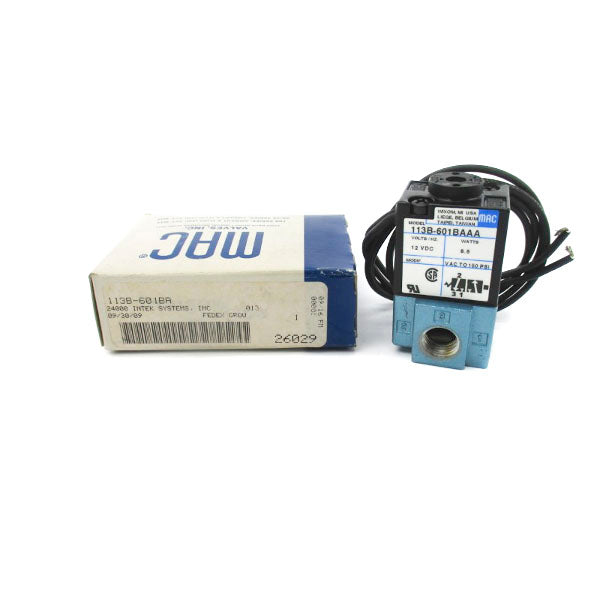 MAC 113B-601BAAA 12VDC 150PSI NSMP