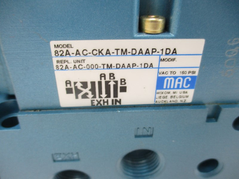 MAC 82A-AC-CKA-TM-DAAP-1DA 110/120V 25-150PSI NSNP