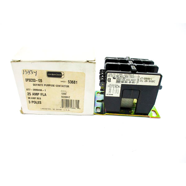 JOSLYN CLARK DP3C253-120 A77-309040A-1 120V 30A NSMP