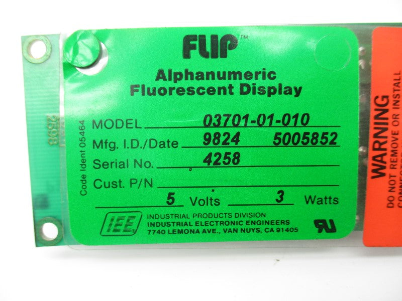 FLIP 03701-01-010 5V NSNP