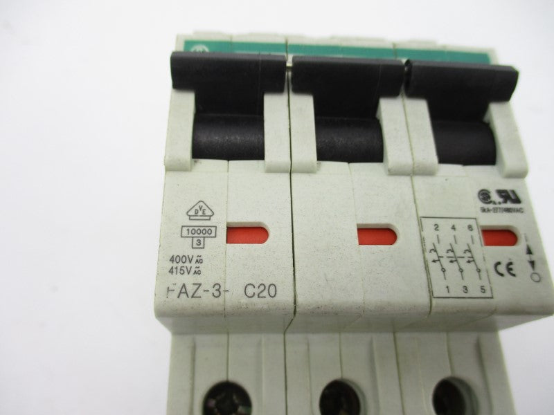 KLOCKNER MOELLER FAZ-3-C20 415VAC 20A NSNP