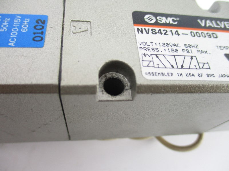 SMC NVS4214-0009D 120VAC 150PSI UNMP