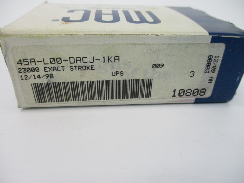 MAC 45A-L00-DACJ-1KA 24V 120PSI (AS PICTURED) NSMP