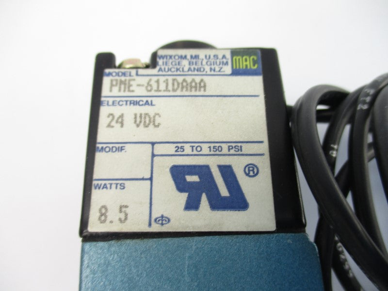 MAC PME-611DAAA 24VDC 25-150PSI UNMP