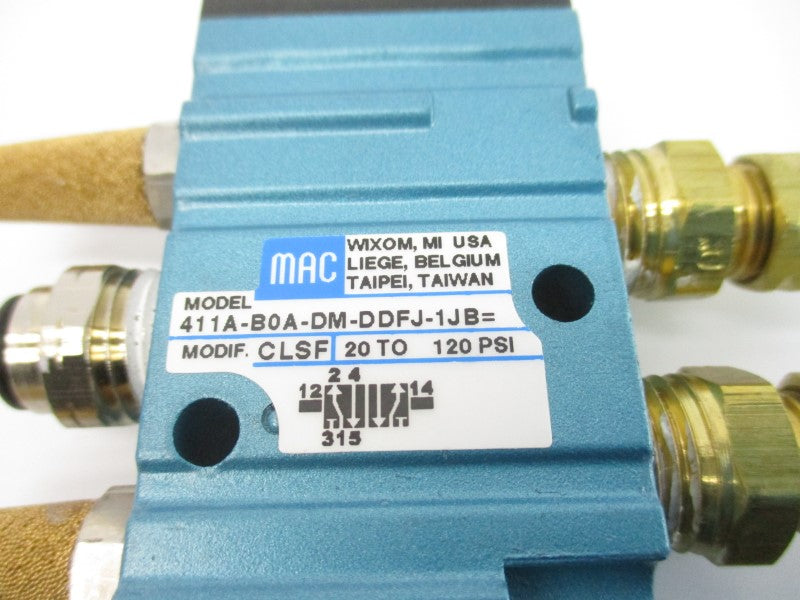 MAC 411A-B0A-DM-DDFJ-1JB=CLSF 24VDC 120PSI NSNP