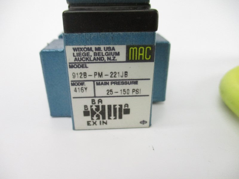 MAC 912B-PM-221JB 24V 25-150PSI UNMP