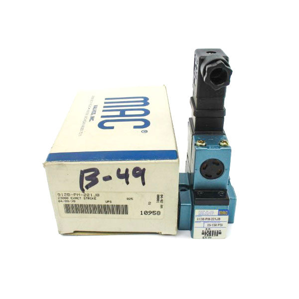 MAC 912B-PM-221JB 24V 25-150PSI NSMP