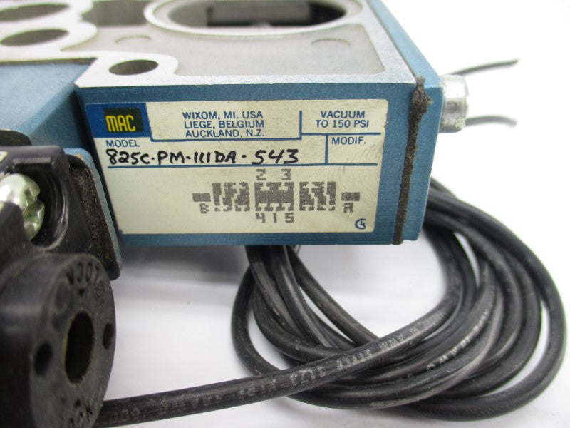 MAC 825C-PM-111DA-543 110/120V 25-150PSI UNMP