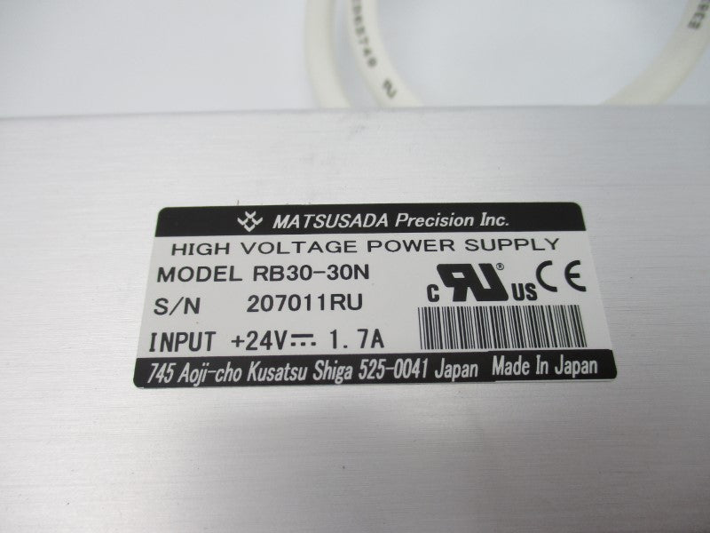 MATSUSADA PRECISION RB30-30N 24V 1.7A NSNP