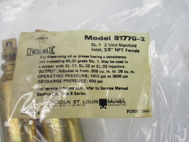 LINCOLN 81770-2 600PSI 3/8" NSMP