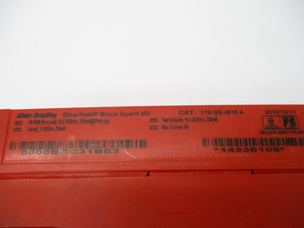 ALLEN BRADLEY 1791ES-IB16 SER. A 19.2-28.8VDC NSNP