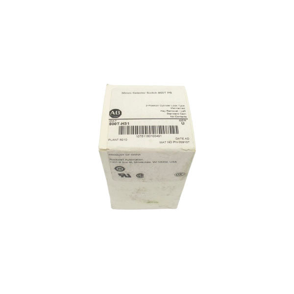 ALLEN BRADLEY 800T-H31 SER. U (WH) NSFS