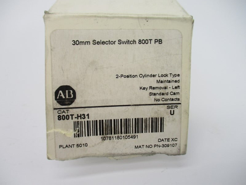 ALLEN BRADLEY 800T-H31 SER. U (WH) NSMP