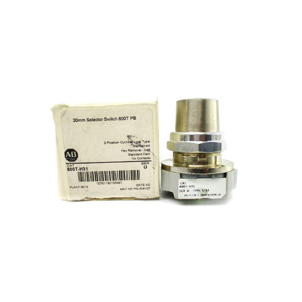 ALLEN BRADLEY 800T-H31 SER. U (NO KEY) (WH) NSMP