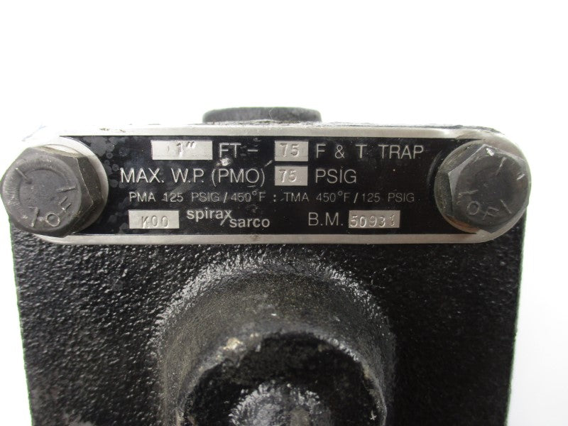 SPIRAX SARCO 50931 75PSI 1" NSNP