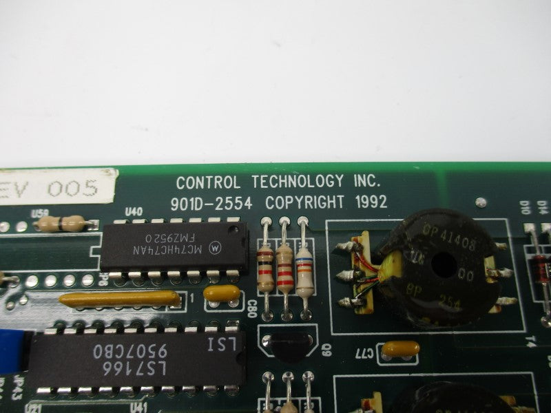 CONTROL TECHNOLOGY 2554 REV. 005 UNMP