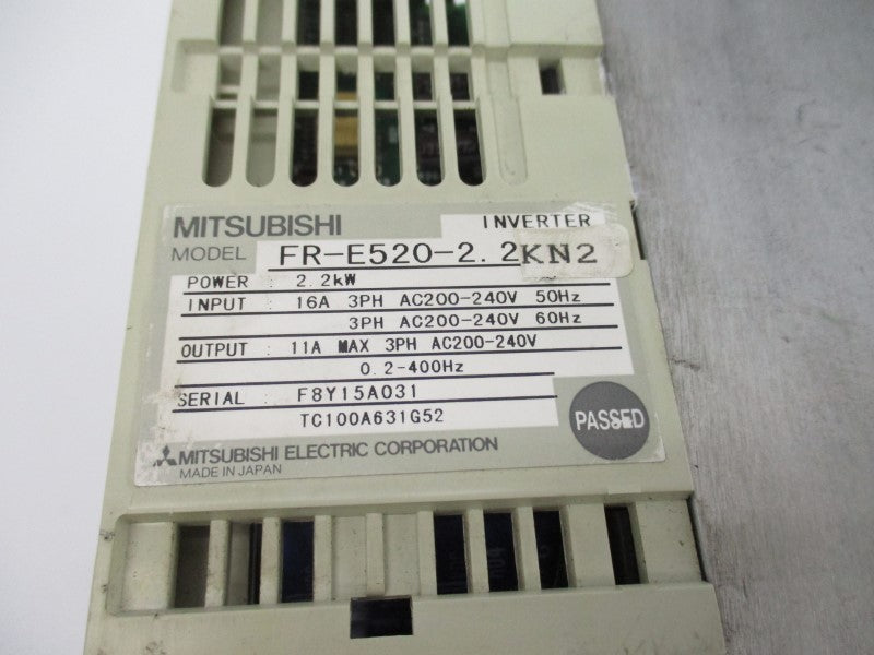 MITSUBISHI FR-E520-2.2KN2 200-240VAC 16A (AS PICTRUED) UNMP