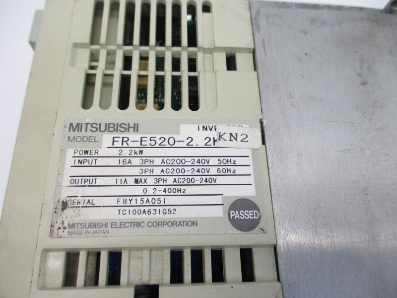 MITSUBISHI FR-E520-2.2KN2  200-240VAC 16A UNMP