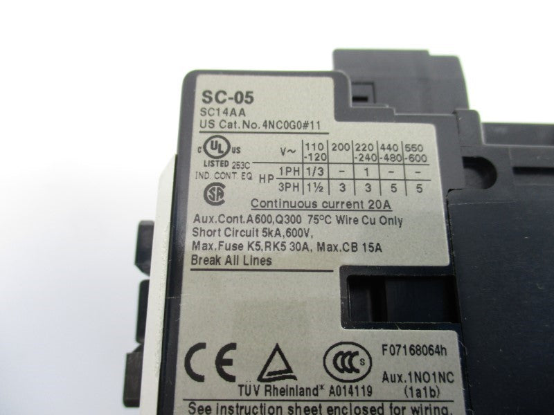 FUJI ELECTRIC 4NC0G0211 200-220-220-240V 20A NSNP