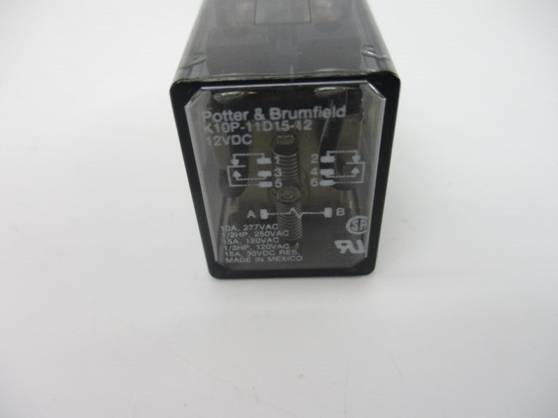 POTTER & BRUMFIELD K10P-11D15-12 12VDC 10A NSNP