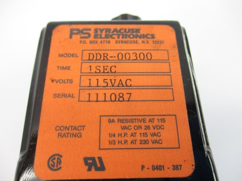 PS SYRACUSE ELECTRONICS DDR-00300 115VAC 9A UNMP
