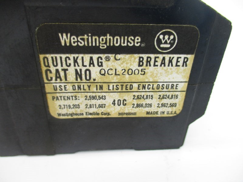 WESTINGHOUSE QCL2005 5A UNMP