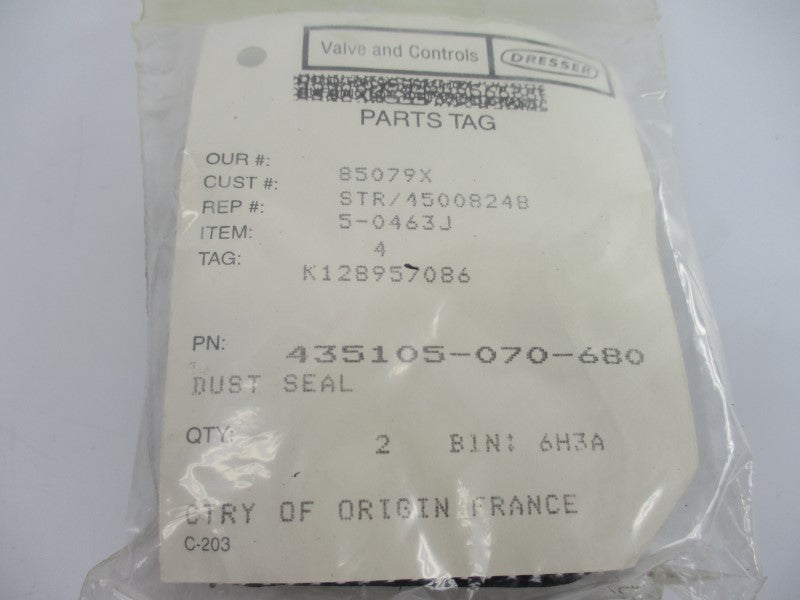 DRESSER 435105-070-680 (PKG OF 2) NSMP