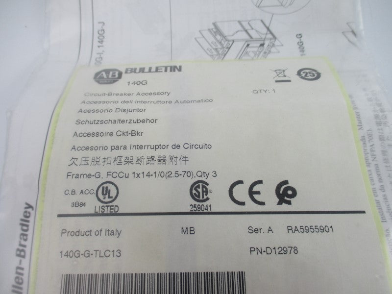 ALLEN BRADLEY 140G-G-TLC13 SER. A NSMP