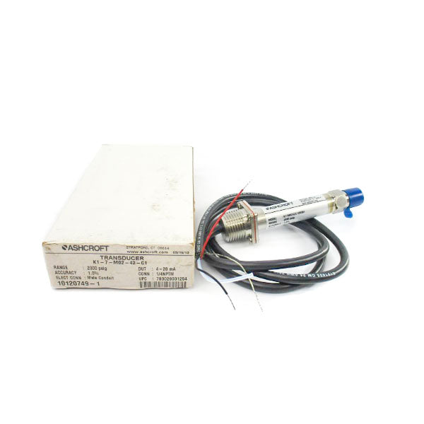 ASHCROFT K1-7-M02-42-C1 10-36VDC 2000PSI 1/4" NSMP