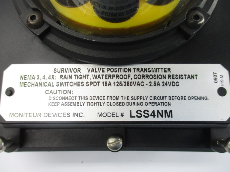 MONITEUR DEVICES LSS4NM 125/250VAC 15A NSNP