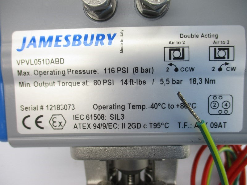 JAMESBURY VPVL051DABD 116PSI NSNP