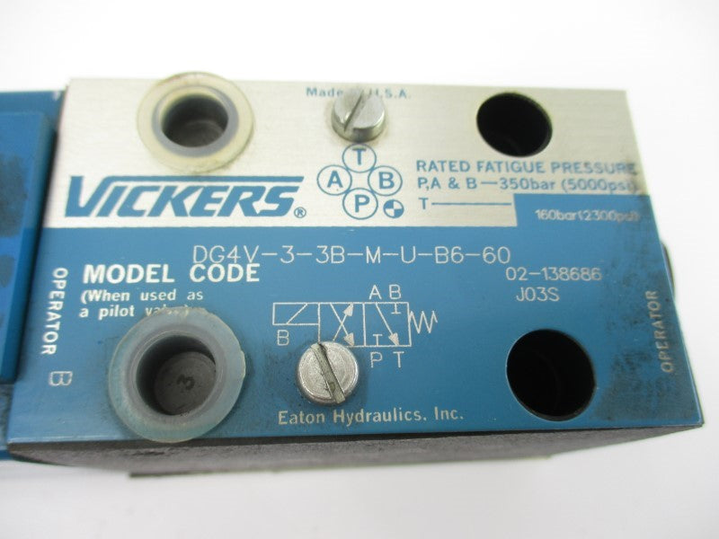 VICKERS DG4V33BMUB660 02-138686 110/120V 5000PSI UNMP