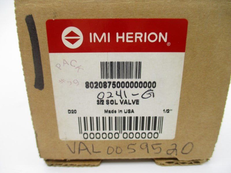 HERION 8020875000000000 120V 120PSI 1/2" NSMP