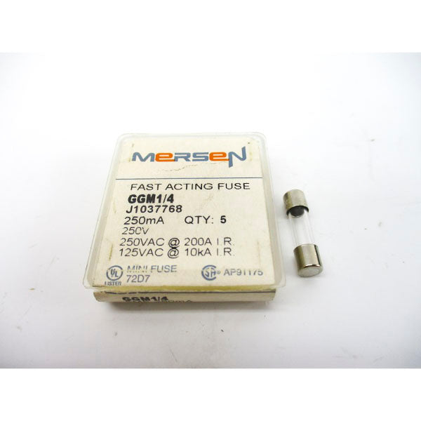 MERSEN GGM1/4 250VAC 1/4A  (PKG OF 5) NSMP