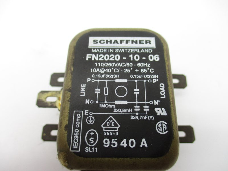 SCHAFFNER FN2020-10-06 110/250VAC 10A NSNP