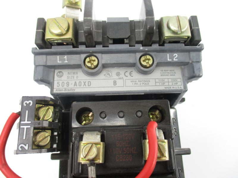 ALLEN BRADLEY 509-AOXD SER. B 110/115-120V 18A NSNP