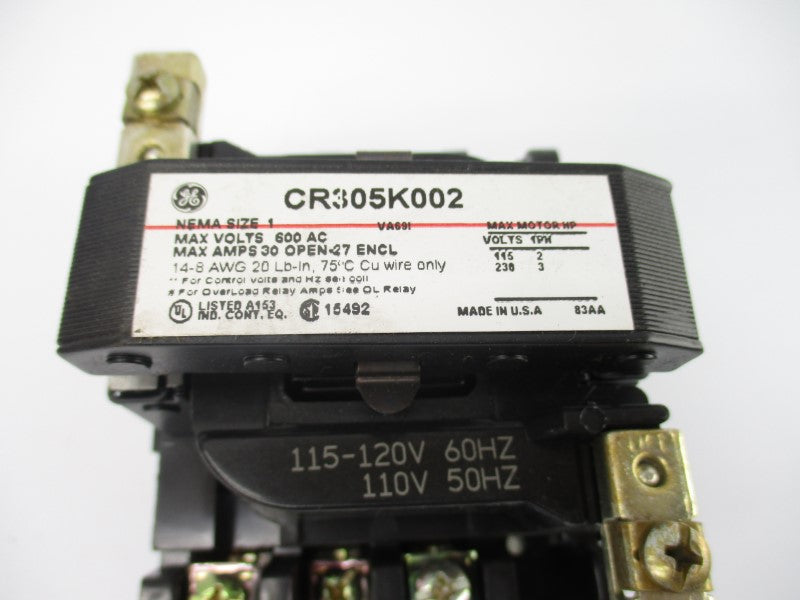 GENERAL ELECTRIC CR305K002 110/115-120V 30A NSNP