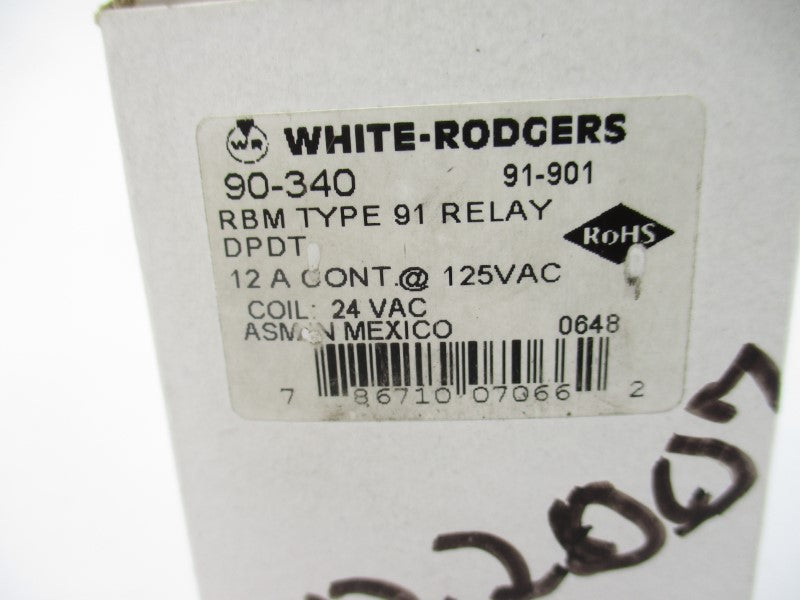 WHITE RODGERS 90-340 24VAC 12A NSMP