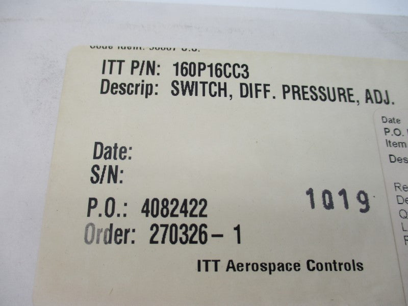 ITT 160P16CC3 NSFS