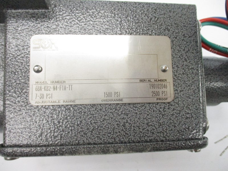 SOR 6BA-KB2-N4-F1A-TT 480VAC 15A 7-30PSI NSNP